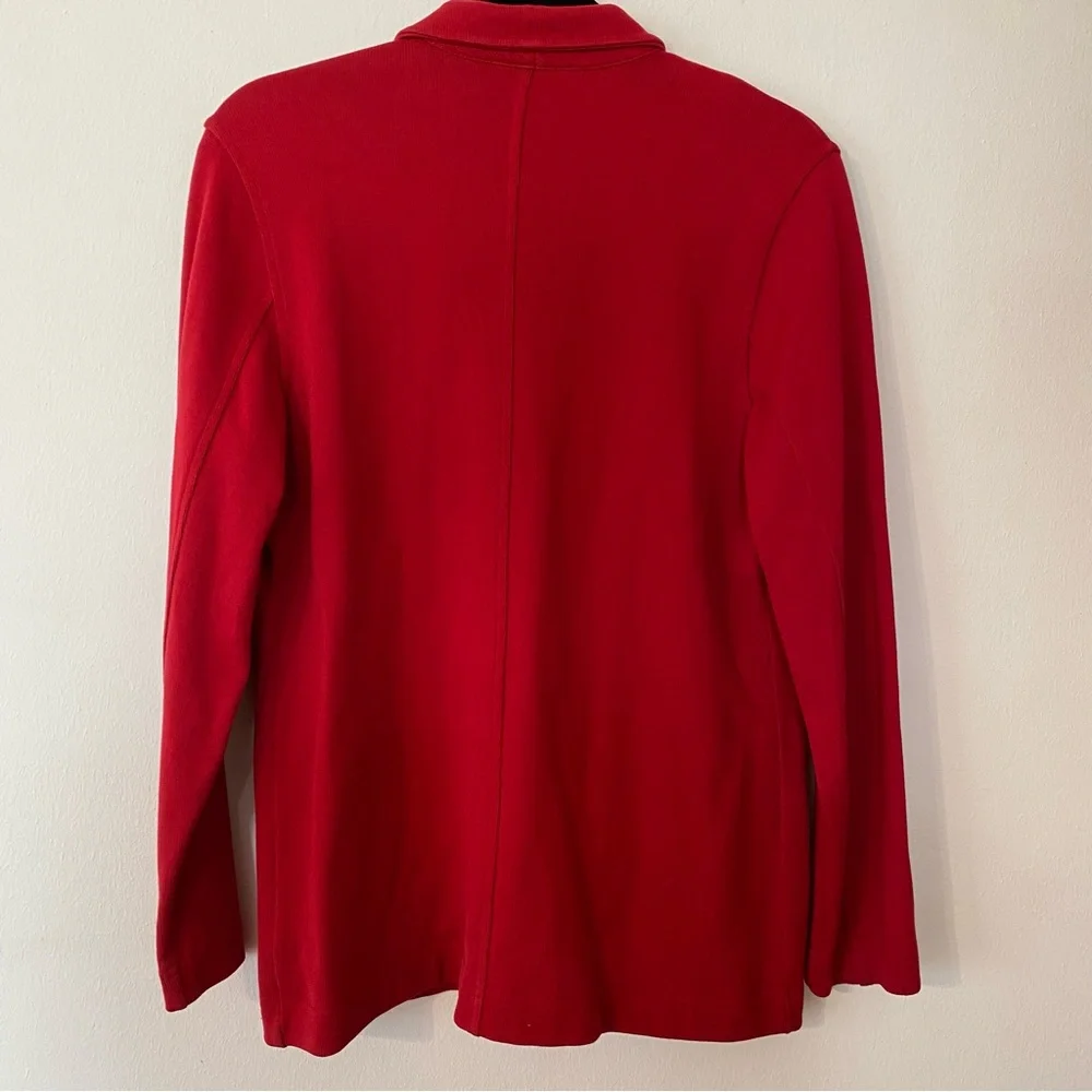 Lauren Ralph Lauren Notch Lapel Collar Long Sleeve Button Front Cardigan - Picture 7 of 12